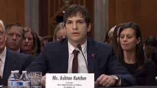 Ashton Kutcher gets emotional testifying about human trafficking, modern slavery