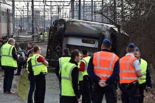 One dead, 27 wounded as Belgian train derails