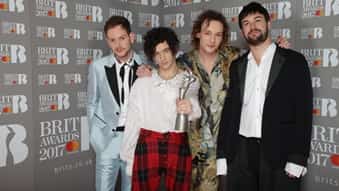 The 1975 - British Group after winning the award (Source: BRIT Awards)