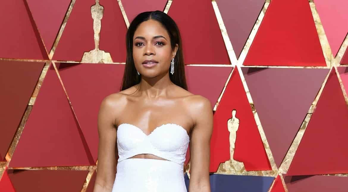 Naomi Harris, nominated Best Supporting Actress for 'Moonlight' was stunning in white.