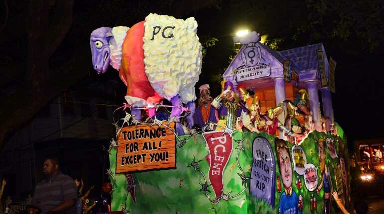 12 injured as car ploughs into Alabama Mardi Gras parade
