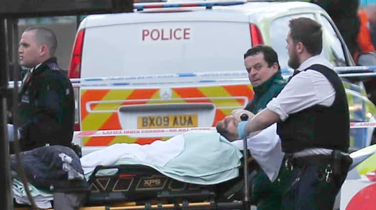 London police say a number of casualties in parliament 'terrorist' incident