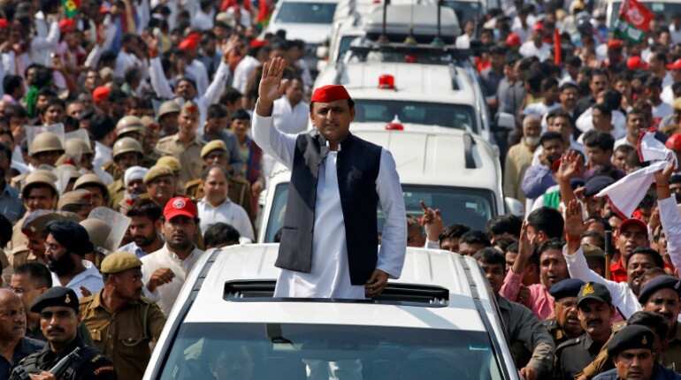 After police officer suspended, Akhilesh Yadav accuses Yogi Adityanath of casteism in police