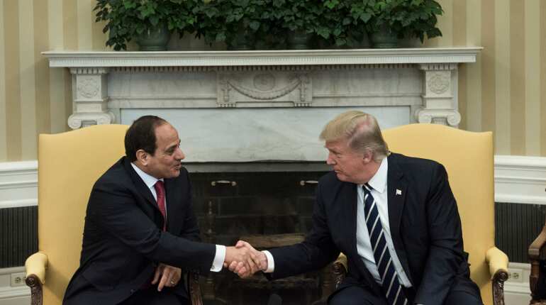 In landmark meeting, Trump hails Sisi's 'fantastic job' in Egypt