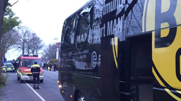 Borussia Dortmund bus attack: One person detained, German police probing 'Islamist link'