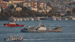 Russian?navy?ship collides with vessel off Turkey's Black Sea coast,  78 soldiers rescued