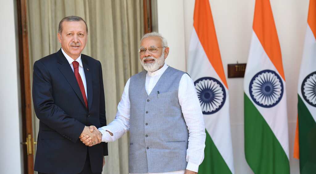 Trade, Kashmir, counter-terrorism feature in talks between Erdogan, PM Modi