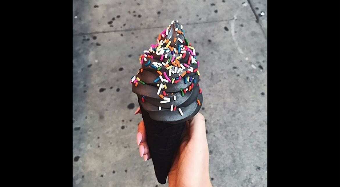 Food trend alert: Black ice cream cone Food trend alert: Black ice cream cone