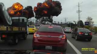 WATCH: Plane bursts into fireball before crash-landing