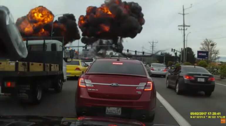 WATCH: Plane bursts into fireball before crash-landing