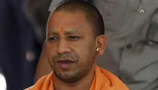Yogi visits slain soldier's home: AC comes, leaves with him