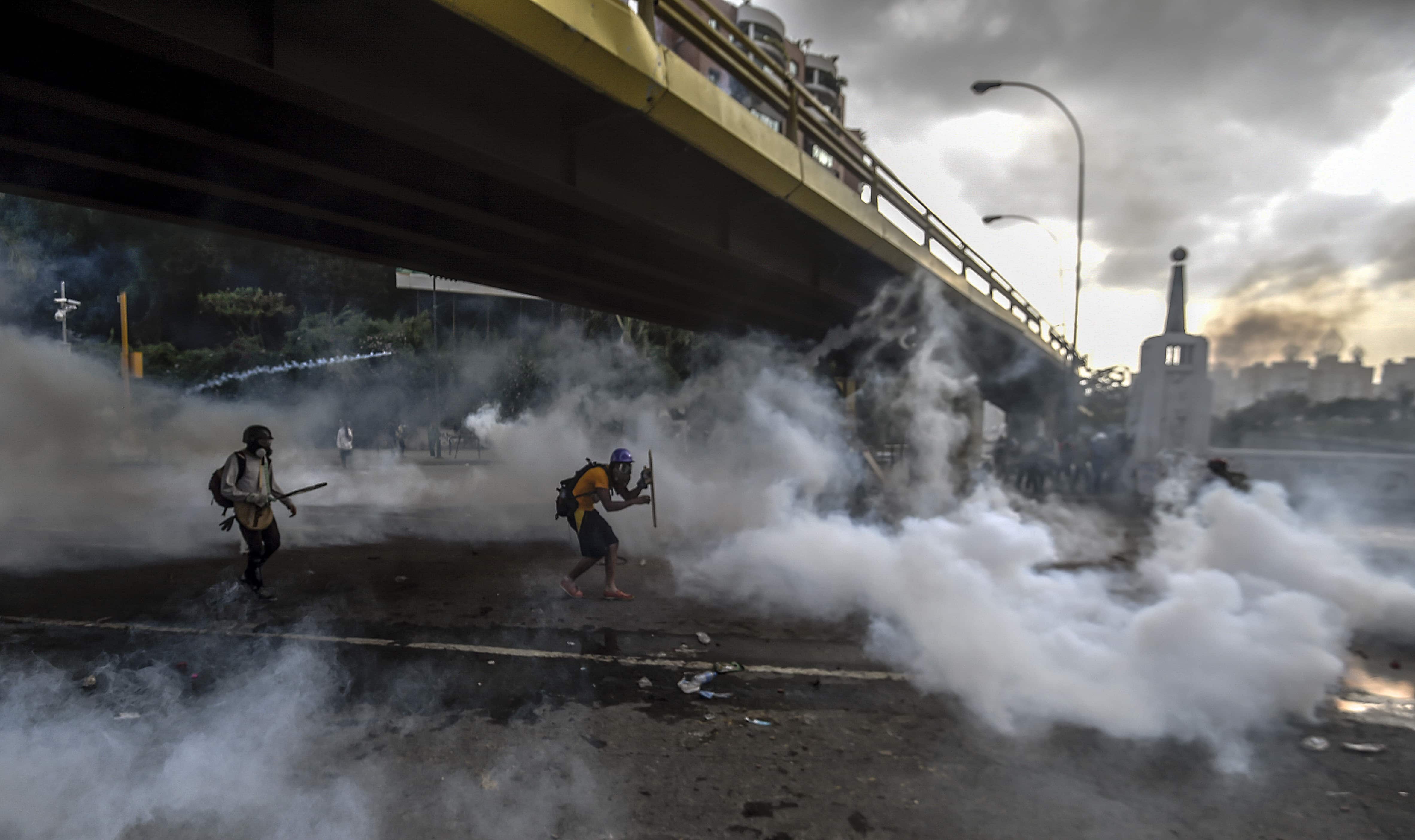 Venezuela: Protesters clash with police over media freedom Venezuela: Protesters clash with police over media freedom