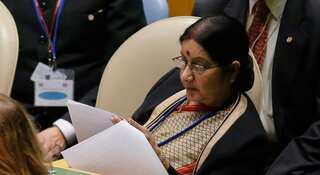 Sushma Swaraj asks Pakistani citizen to secure Sartaj Aziz's approval for medical visa