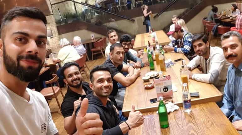 "Meal with the boys after a good day at work!", Virat Kohli ( Picture courtesy: Virat Kohli)