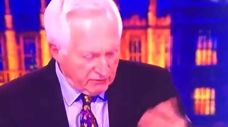 Fly 'trolls' BBC journalist David Dimbleby on air