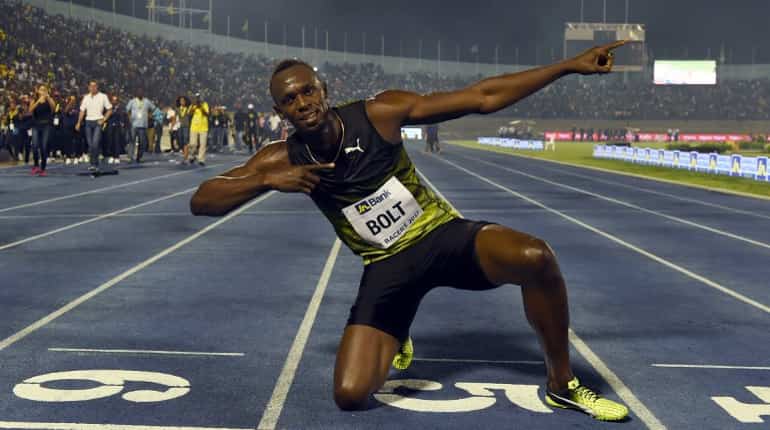 Usain Bolt provides fireworks in Jamaican swan-song