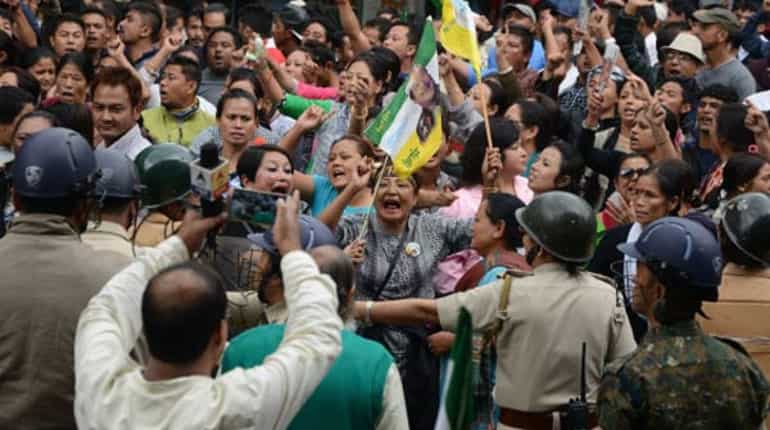 Indefinite strike across Darjeeling, PWD office torched Indefinite strike across Darjeeling, PWD office torched