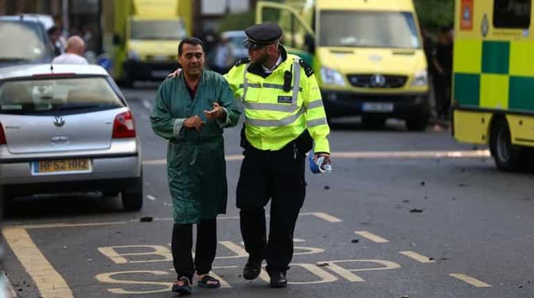 27-storey tower on fire in London