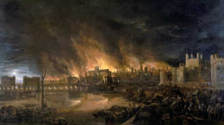 The Great Fire of London, 1666