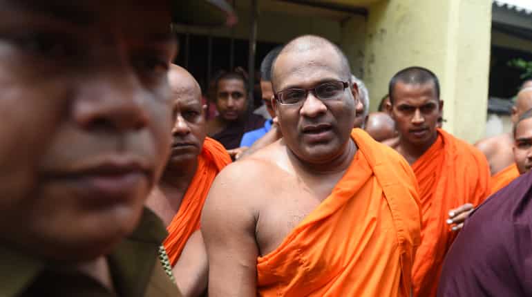 Sri Lanka's fugitive monk surrenders Sri Lanka's fugitive monk surrenders