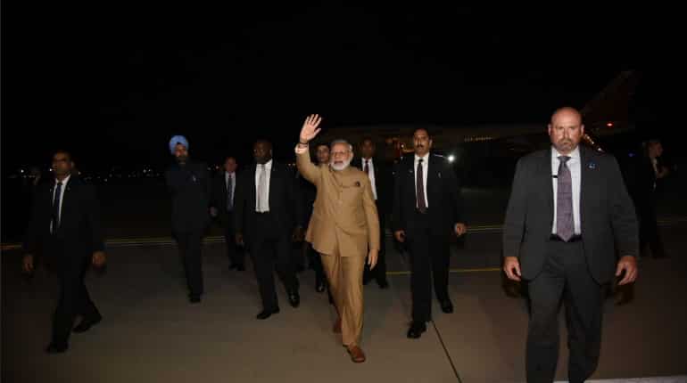 PM Narendra Modi arrives in Washington ahead of meeting with Trump