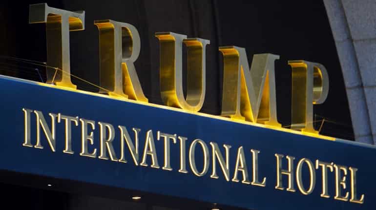 Trump raises funds for Trump at the Trump Hotel