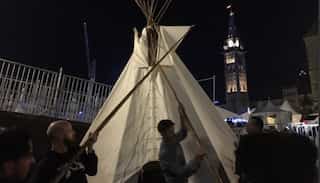 Days before Canada's 150th anniversary, police arrest, release 9 erecting Indigenous ceremonial teepee