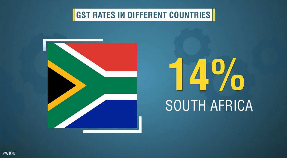 GST/VAT rates in South Africa