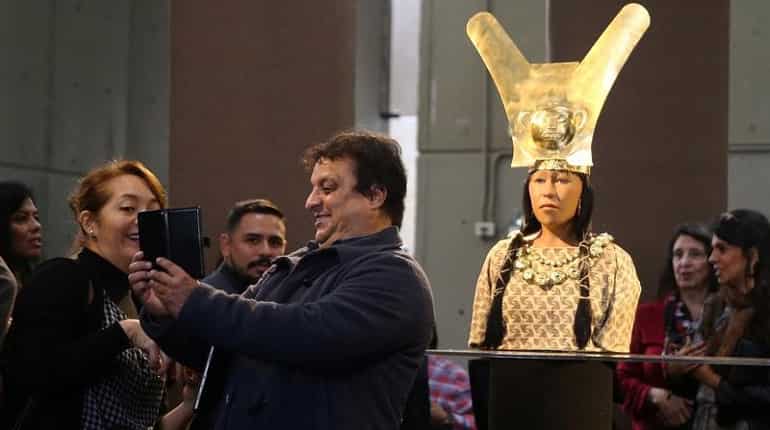 The replica will be displayed in Peru's culture ministry in the capital Lima through July 16.