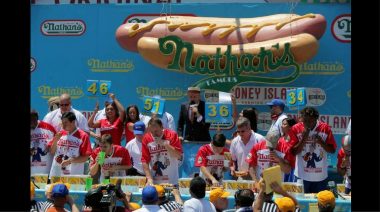 Nathan's International Hot Dog Eating Contest at Coney Island
