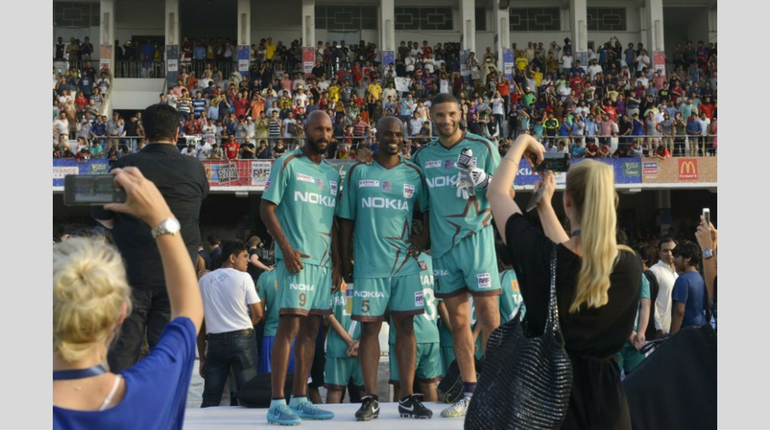 David James, Boateng & Nicolas Anelka in Lahore