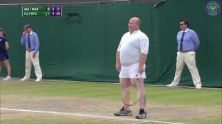 WATCH: Irish fan made to wear Kim Clijsters' skirt after offering advice to players