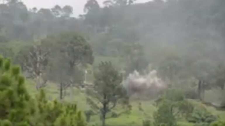 Watch: Indian Army post allegedly destroyed by Pakistan Army
