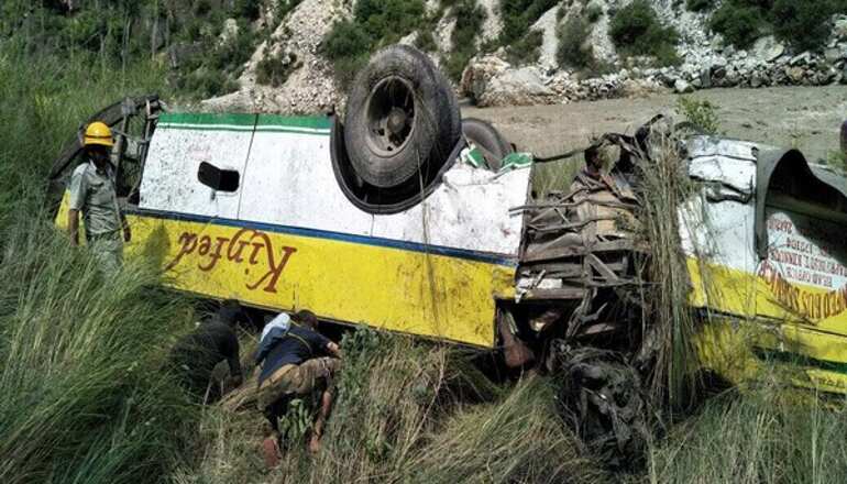 Private Himachal bus falls in gorge, over 20 dead