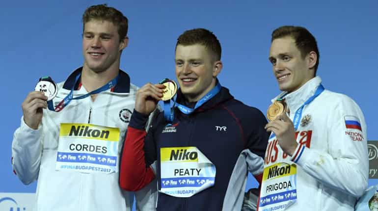Britain's Adam Peaty failed to beat his own world record