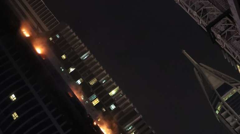 Watch: Dubai's Torch tower catches fire, again Watch: Dubai's Torch tower catches fire, again