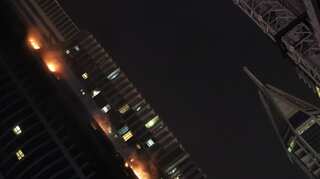 Watch: Dubai's Torch tower catches fire, again