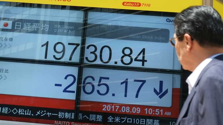 Tokyo stocks fall as US-North Korea tensions rise Tokyo stocks fall as US-North Korea tensions rise