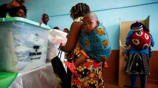 Kenya opposition rejects poll results showing president in lead