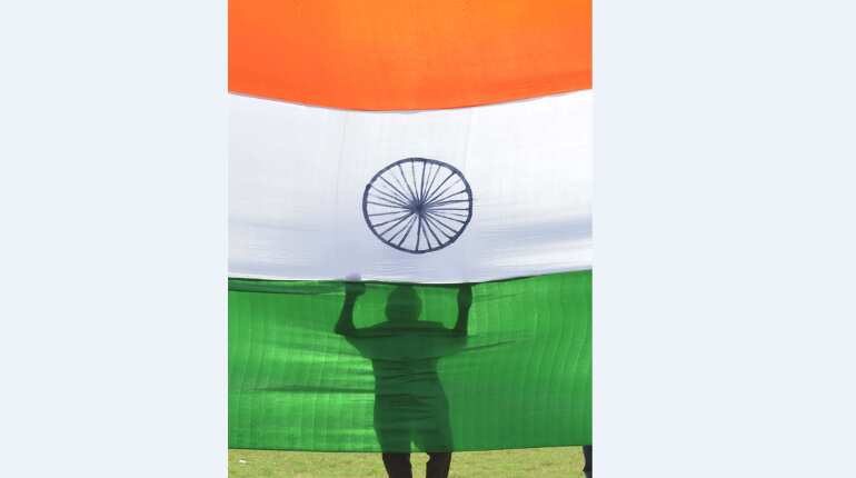 The orange, white, and green