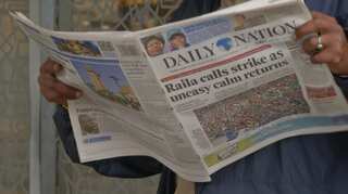 Strike call by opposition leader ignored as Kenyans report to work