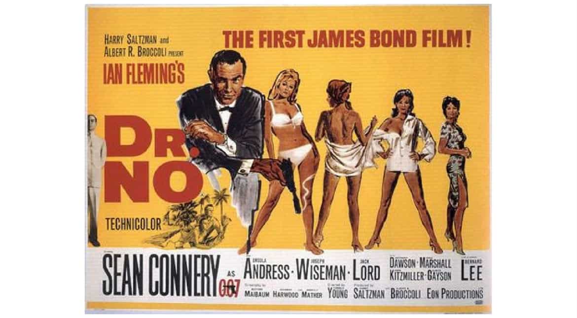 'Dr. No': The 1962 British spy film, starring Sean Connery, Ursula Andress and Joseph Wiseman, filmed in Jamaica and England.