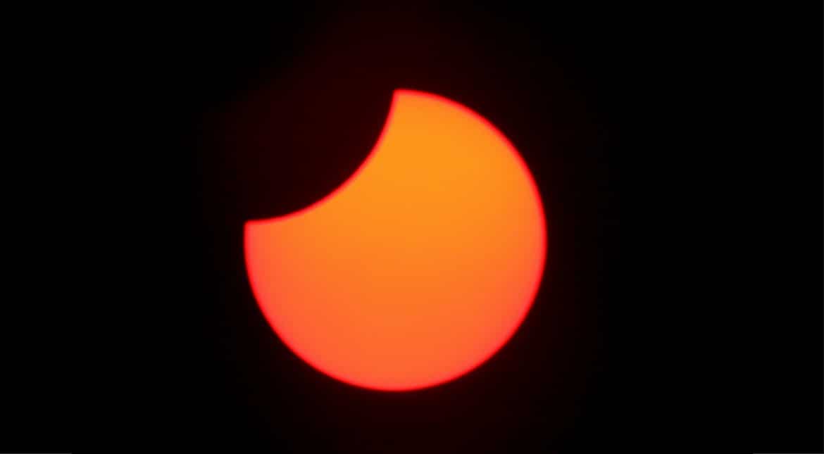 Partial eclipse from the UK