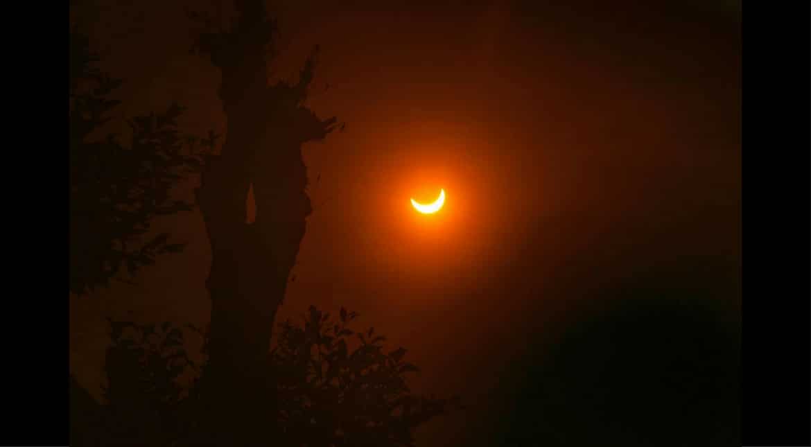 Partial solar eclipse on September 13, 2015
