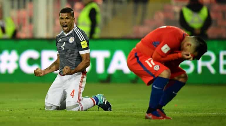 World Cup qualifiers: Paraguay beat Chile, Uruguay hold Argentina World Cup qualifiers: Paraguay beat Chile, Uruguay hold Argentina