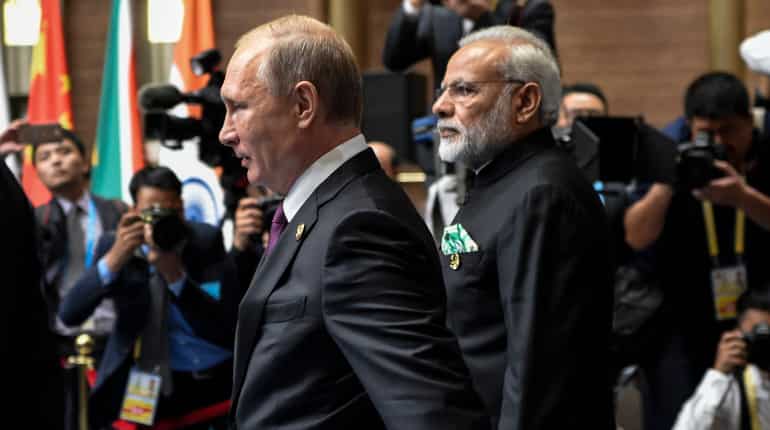 PM Modi with President Putin