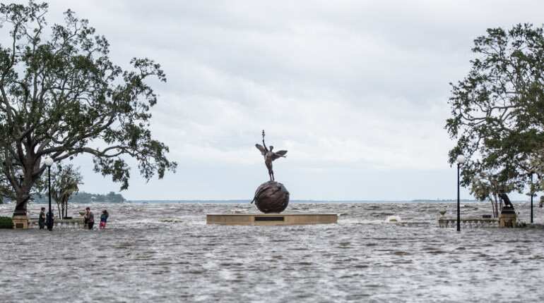 The inundated Memorial Park