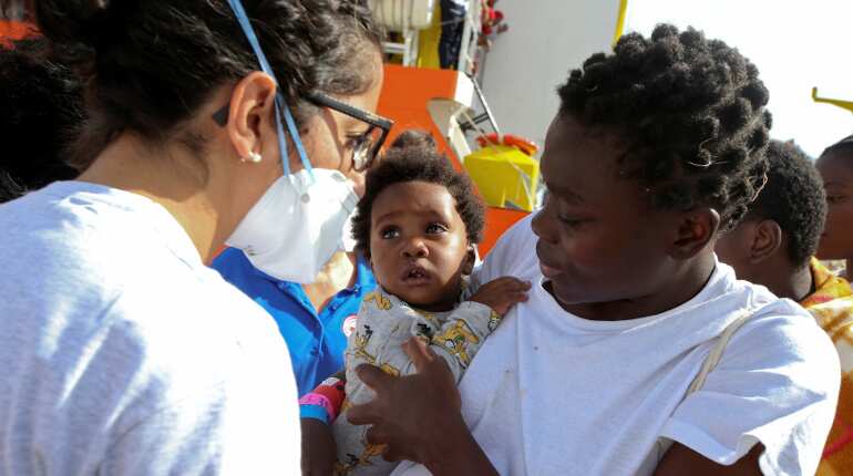 Rescued migrants say lucky to dodge Libyan coastal clampdown