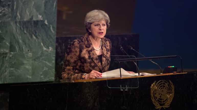 Benazir Bhutto was murdered by people who rejected UN values: Theresa May