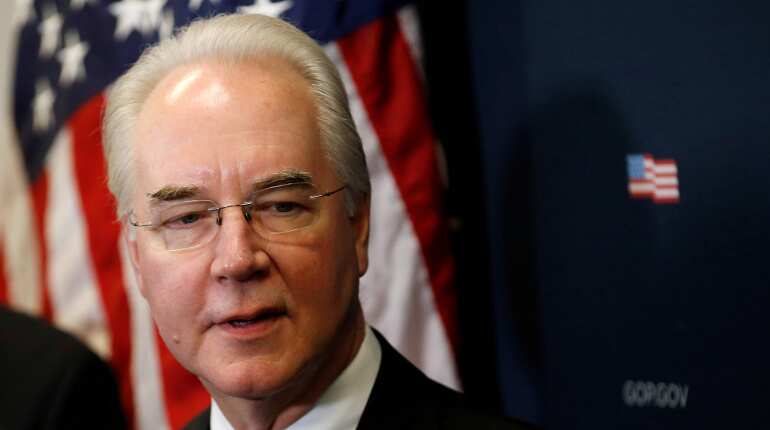 US health secretary resigns over use of costly pvt planes for govt business